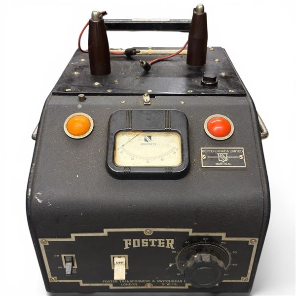 Foster Bepco Canada Ltd Mid 20th Century High Voltage Electrical Tester