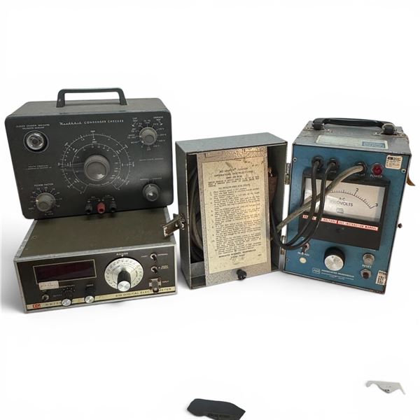 Heathkit Condenser Checker, Associated Research AC Hypot Junior & Keithley 616 Digital Electrometer