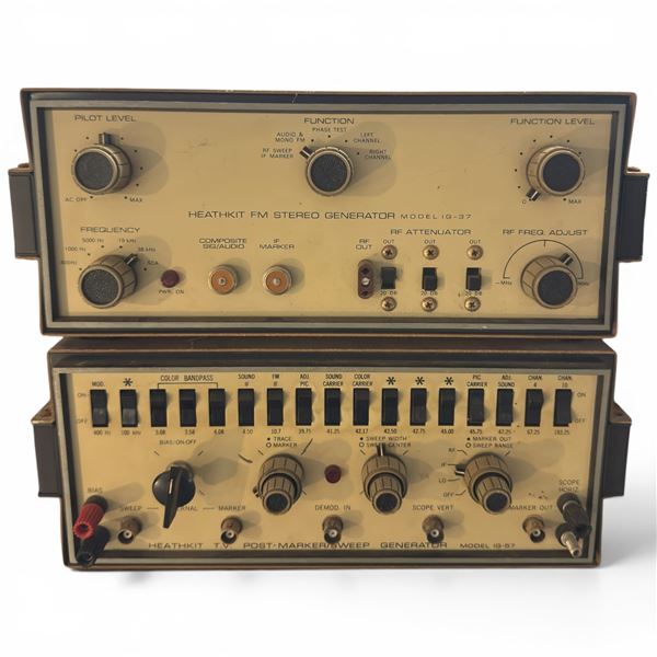 Heathkit Model IG-37 FM Stereo Generator & Model IG-57 Post-Marker Sweep Generator