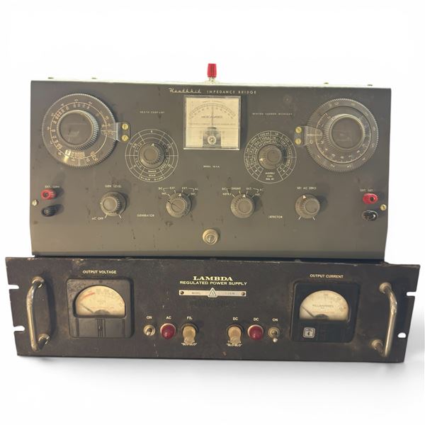 Heathkit Impedance Bridge Model 1B-2A & Lambda Model C-281M Power Supply