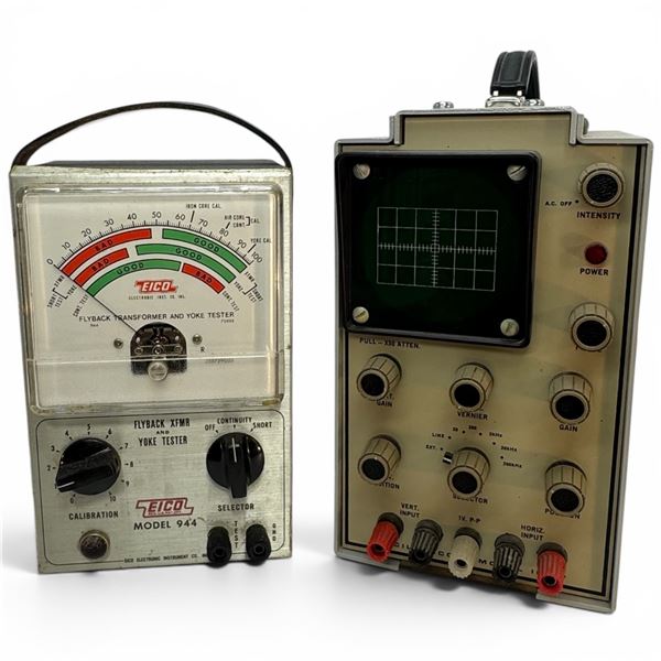 Heathkit Model IO-17 Oscilloscope & Eico Model 944 Flyback & Yoke Tester