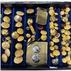 Image 3 : Large Group of Brass Military Buttons from a Wide Range of Dates and Armed Forces - Display Tray Not