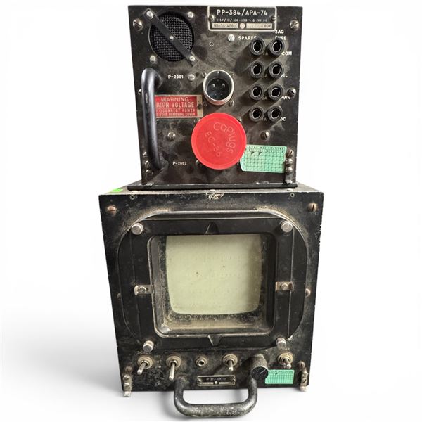 IP-37 APA-74 Radar Signal Analyzer Glows in Dark & PP-384 APA-74 Power Supply