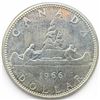 Image 1 : 1966 Canadian Silver Dollar - 80% Silver Voyageur Dollar - Circulated