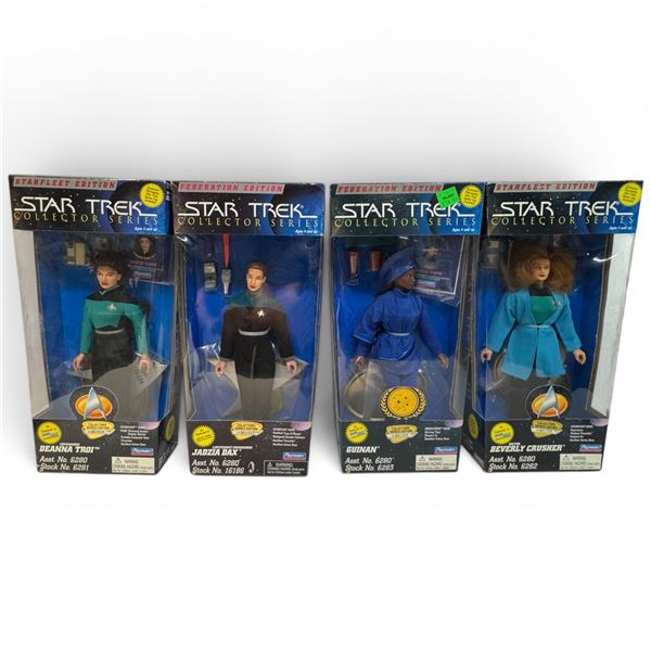 Star Trek: the Next Generation by Playmates: Guinan, Dr. Beverly Crusher, Deanna Troi & Jadzia Dax