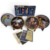 Image 1 : 1990's Star Trek Collectable Glasses and 4 Hamilton Collection Plates
