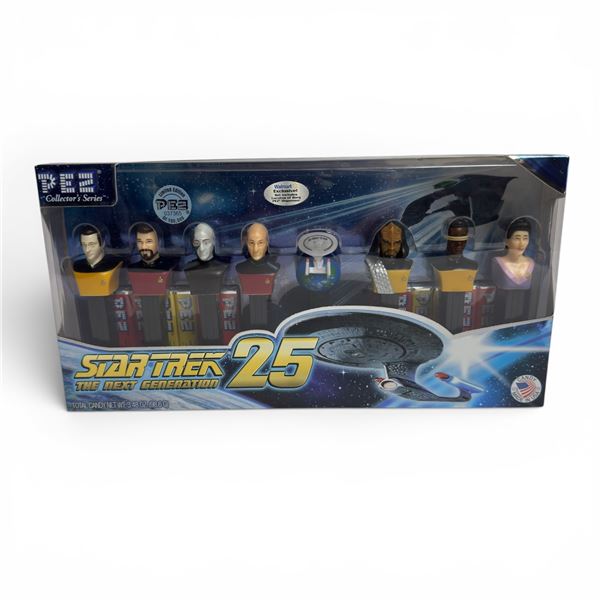 PEZ Star Trek the Next Generation 25th Anniversary Collector's Set of 8 Limited Edition Dispensers