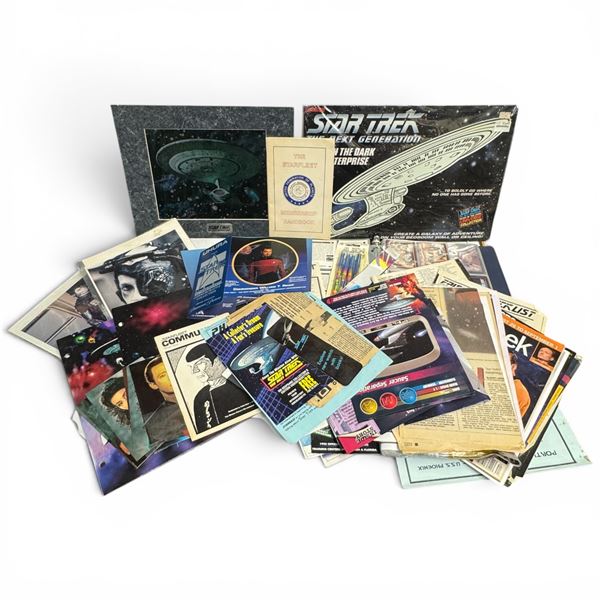 Star Trek Collection of Ephemera, Postcards, Publicity Photos and Trekkies Club Documents