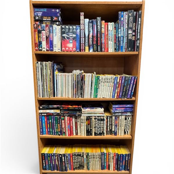 Star Trek Books, Magazines, VHS & Reference Collection Featuring Novels, Guides & Tech Manuals