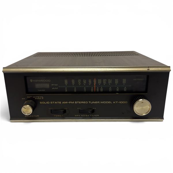 Kenwood KT-1000 FM AM Analog Tuner Quartz-Locked 1970s-1980s