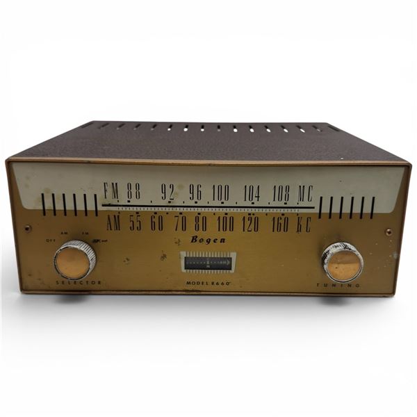Bogen Model R660 AM FM Tube Receiver 1960s