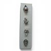 Image 1 : 4 New Rings * all stamped .925 * (Rectangular and Square Moonstones) Longest ring  is 30 mm * Total
