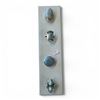 Image 1 : 4 New Rings * all stamped .925 * (Blue Chalcedony, Larimar Stone & More) Longest ring  is 32 mm * To