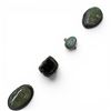 Image 1 : 4 New Rings * all stamped .925 * (Prehite, Guatemalan Agate, Moonstone and Jasper) Longest ring  is