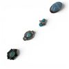 Image 1 : 4 New Rings * all stamped .925 * (Moonstone, Chalcedony, Blue Banded Agate, and more) Longest ring