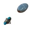 Image 3 : 4 New Rings * all stamped .925 * (Moonstone, Chalcedony, Blue Banded Agate, and more) Longest ring