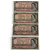 Image 1 : Four 1954 Canadian $2 Replacement Bank Notes - 2 Bouey/Raminsky AG Serial Prefix & 2 Lawson/Bouey wi