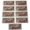 Image 2 : Nine 1974 Canadian $2 Bank Notes - 8 x BA Serial Numbers and 1 x BC Serial Number - Lawson/Bouey - C
