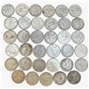 Image 1 : 35 Vintage Canadian 80% Silver Dimes -All are 1965 and earlier- Many 1940s - Circulated