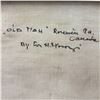 Image 5 : Signed Original Eva N. Mosonyi Abstract Impasto Portrait Painting "Old Man" - Artist Signed on Front