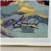 Image 2 : Signed Original Claude Langevin Painting "Night of the Storm" - Oil on Canvas  Canadian Artist