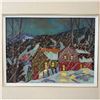 Image 3 : Signed Original Claude Langevin Painting "Night of the Storm" - Oil on Canvas  Canadian Artist