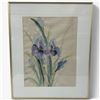 Image 1 : Original Signed Merle Stewart Watercolour "Oriental Iris" Watercolour on Paper - Well matted in a 19