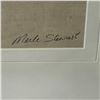 Image 2 : Original Signed Merle Stewart Watercolour "Iris Elegance" Watercolour on Paper - Well matted in a 19
