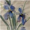 Image 3 : Original Signed Merle Stewart Watercolour "Iris Elegance" Watercolour on Paper - Well matted in a 19