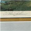 Image 2 : 1984 Pencil Signed C. Alan Johnson Print "Arctic Summer" - Triple matted in 17" x 19" frame