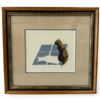 Image 1 : Cross Stitched Picture "Breaking Free" Signed DL - Petit-Point Gallery, Winnipeg Manitoba - Double m