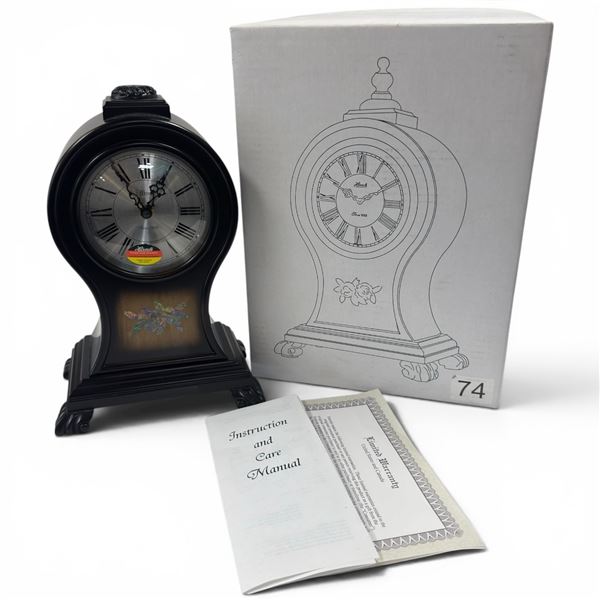 New Hermle Mantle Clock - Complete with Box (4" x 8" x 11" tall)