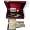Image 3 : Group of Vintage Anesthetic Dripper, Pen Knife and Glass Hypodermics - One dish missing from the dri
