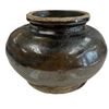 Image 7 : 4 Vintage Chinese Glazed Stoneware Jars - Largest 5" tall x 6" diameter (spout is damaged on the soy