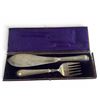 Image 1 : Victorian Silver Plated Fish Server Set in Original Fitted Case