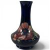 Image 1 : Signed 6.25" Vintage Moorcroft Cobalt Glazed Vase with the Iconic Anemone Pattern (6.25" tall x 4" d