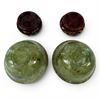 Image 4 : Pair of Chinese Jade Cups on Stands - Cups are 2.25" deep x 4" diameter)