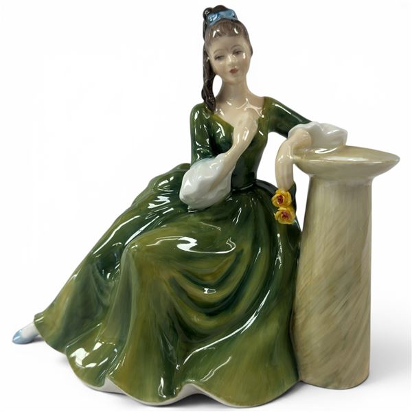 Vintage Royal Doulton Statuette "Secret Thoughts" #HN2382" (7" x 4" x 7" tall)