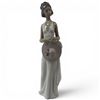 Image 1 : Vintage Lladro Porcelain Figurine "Summer Soiree" #5597" (8.5" tall x 2" diameter)