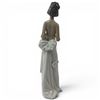Image 2 : Vintage Lladro Porcelain Figurine "Summer Soiree" #5597" (8.5" tall x 2" diameter)