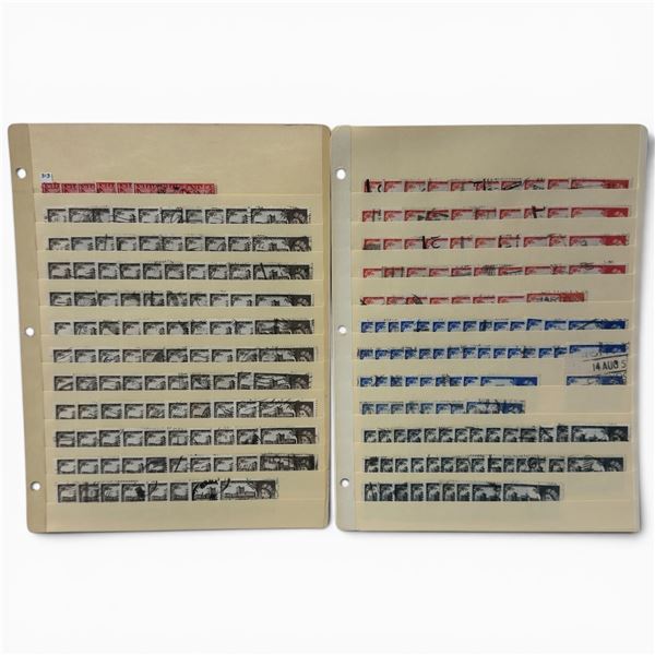 230 Stamps from Great Britian - Most Seem to be WMK 322 - Catalogue #371-374 - Approximate Count
