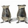 Image 1 : Pair of Sterling Silver Salts Containers - Birmingham Circa 1812 - Total Weight: 43.5 grams