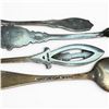 Image 3 : 5 Vintage Enameled Sterling Silver Souvenir Spoons - Total Weight: 45.3 grams