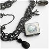 Image 3 : Sterling Silver Charm Bracelet - Total Weight: 33.6 grams