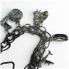 Image 4 : Sterling Silver Charm Bracelet - Total Weight: 33.6 grams
