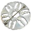 Image 2 : Silver Celtic Thistle Pin - 39 mm Diameter - Total weight: 10.6 grams