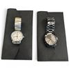 Image 1 : 2 Lenqin Stainless Steel Watches with Black Felt Protective Pouches