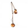 Image 2 : Adjustable Copper Floor Lamp with 4" Diameter Shade