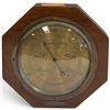 Image 1 : 1920s Hexagonal Inlaid Mahogany Wall Barometer by Southall Bros. & Barclay, Birmingham (1925 Brass P