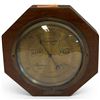 Image 2 : 1920s Hexagonal Inlaid Mahogany Wall Barometer by Southall Bros. & Barclay, Birmingham (1925 Brass P